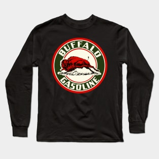 Buffalo Gasoline vintage sign reproduction Long Sleeve T-Shirt